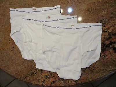 Fruit Of The Loom True Vintage Made USA White Underwear Briefs Large New • $49.99