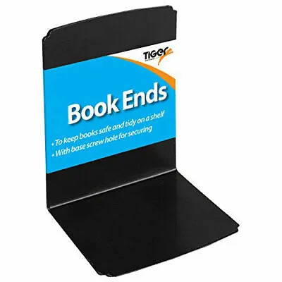 Heavy Duty Metal Book Ends Shelf Bookends Home Office School Shelves 1 Pack Of 2 • £6.95