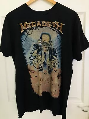 Megadeth T Shirt Size Medium Faded And Distressed Metal Rock Music • £25