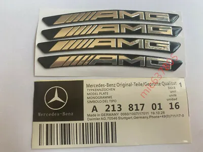 $15.99 • Buy  4Pcs Mercedes AMG Edition Sport Wheels Badge 3D Sticker Logo Emblem Decoration