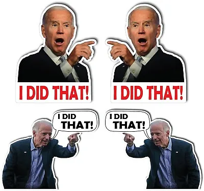 100x I DID That Joe Biden Sticker Gas Pump Decal Oil Prices FJB Removeable Vinyl • $6.48