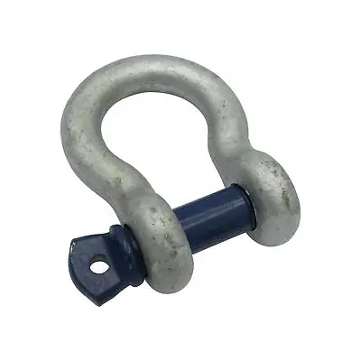 Galvanised Lifting Bow Shackle Screw Pin 3.25 Ton (3.25T Towing Rigging 3250KG) • £9.05