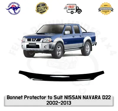 $90.99 • Buy Bonnet Protector Hood Guard Bug Deflector To Suit NISSAN NAVARA D22 2002-2013