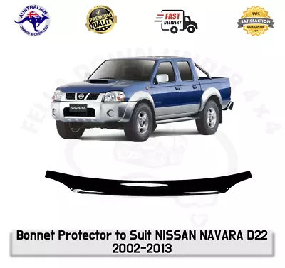 $86.99 • Buy Bonnet Protector Hood Guard Bug Deflector To Suit NISSAN NAVARA D22 2002-2013