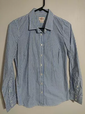 J. Crew Haberdashery Ladies Blue Stripes L/S Button Up Dress Shirt - Women's XS • $19.99