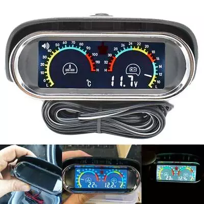 2in1 Univesal Multi -function Car Water Temp Temperature Gauge Voltmeter Measure • $15.15