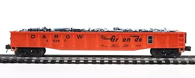 MTH 20-95636 O Scale Denver Rio Grande Gondola Car W/ Junk Load BERWYN NEW! • $69.99