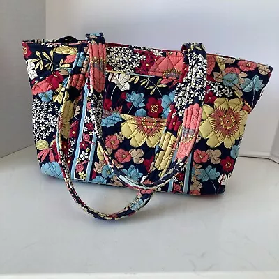 Vera Bradley Happy Snail Shoulder Floral Pattern Bag Purse Pre Owned • $16.95