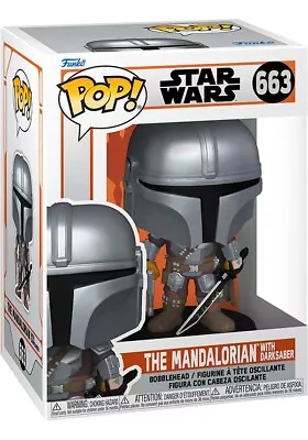 FUNKO Star Wars: Mandalorian With DarkSaber | POP! VINYL Genuine Collectable • $32.95