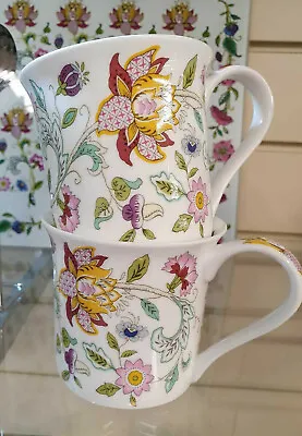 Minton Coffee Mug Set Of 2 Flowers Fine Bone China Tea Coffee Ideal Gift • £21.99