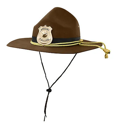 Adult Super State Trooper Highway Patrol Mountie Sheriff Park Ranger Costume Hat • $14.95