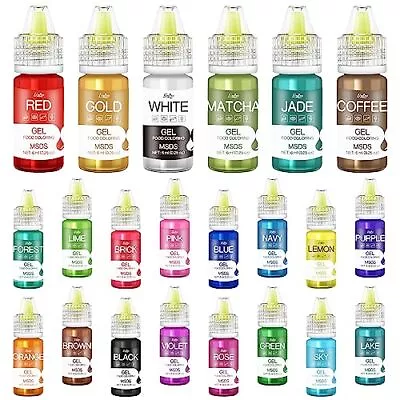 £13.72 • Buy Gel Food Colouring - 22 Vivid Colours Gel Food Colouring Set For Baking Cake ...