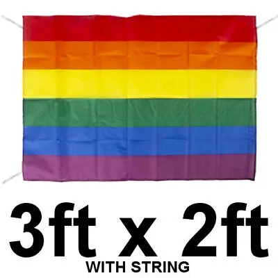 Medium Rainbow Pride Flag - Garden Party Decoration Festival Carnival Gay Banner • £3.69