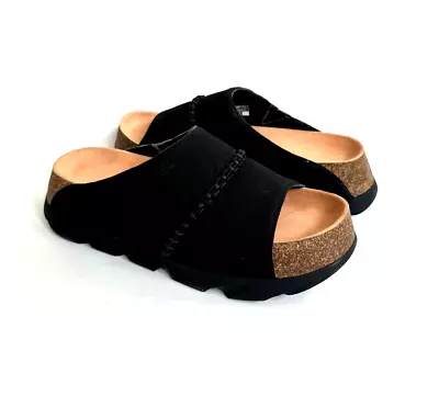 Ugg Sunskip Slide Black Slip On Platform Clog Sandal Us 11 / Eu 42 /uk 9 • $119