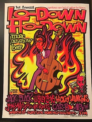 Jack Black Concert Poster Lo-Down Ho-Down Mike Martin Jeff Wood Thief 5/150 • $30