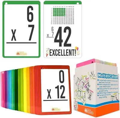 Multiplication Flash Cards For 3rd Grade Toddlers 169 Pcs Learning Card Games • $21.98