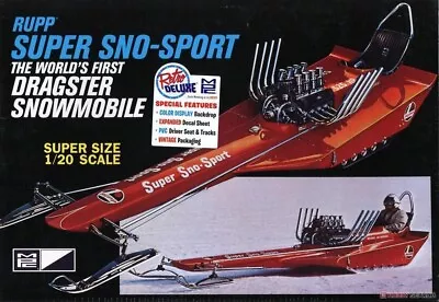 Mpc 1:20 Scale   Rupp Super Sno-sport Dragster Snowmobile   Retro Deluxe 961/12 • $9.99