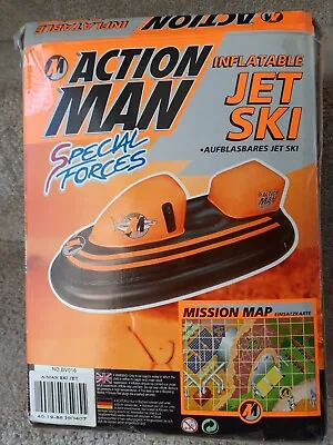 Rare Action Man Inflatable Special Forces Jet Ski Hasbro 1997 Boxed 58 X32   • $48.39