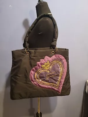 Vera Wang Black & Purple Princess Medium Size Soft Tote Bag Sequined • $20