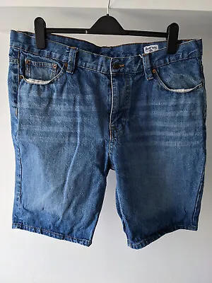 £7.99 • Buy Waist 38  Mens Bellfield Vintage Wash Holiday Beach Denim Jean Casual Shorts