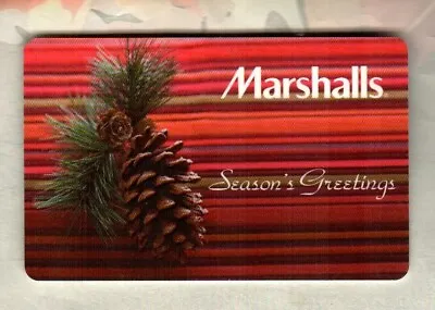 MARSHALLS Season's Greetings Pine Cone ( 2008 ) Gift Card ( $0 ) • $2.50
