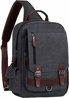 Men Sling Bag Backpack Laptop Shoulder Bag Cross Body Messenger Bag • $37.50