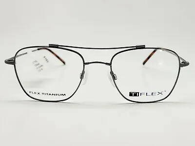 1 Unit New Ti Flex MC T1762 Shiny Gunmetal Eyeglasses Frames 53-20-145 #423 • $59.99