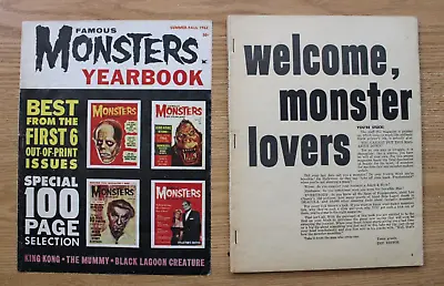Famous Monsters Yearbook (1962) Annual • $19.99
