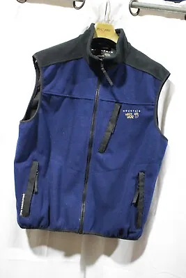 Mountain Hardwear Men's Large Gore Windstopper Polyester Tech Fleece Vest Blue • $49.97