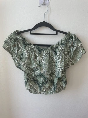 $13.10 • Buy Tigerlily 6 Xs-s Crop Ruffle Top 