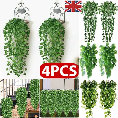 5X Artificial Ivy Vine Leaf Trailing Foliage Flower Hanging Fake Plant Garden UK • £3.59