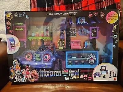 Monster High The Coffin Bean Playset With Cafe Furniture Drink And Snack G3 -New • $49.99