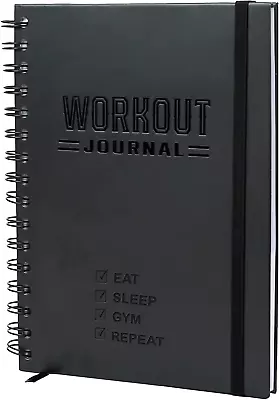 Hardcover Fitness  Workout Journal A5 Sturdy Workout  Planner  To Track Workouts • $13.32