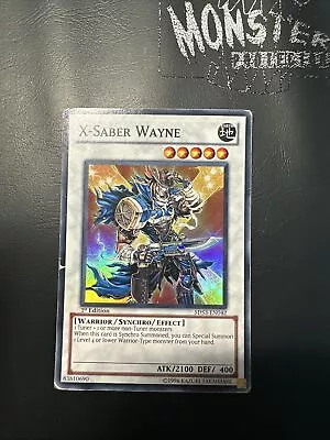 Yugioh X-saber Wayne Super Rare 5ds3-en042 1st Edition Played  • $2.97