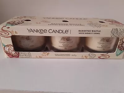 Yankee Candle Banoffee Waffle Glass Votives Gift Set • £8