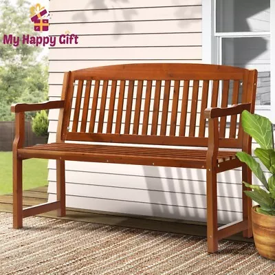 Gardeon Outdoor Garden Bench Seat Wooden Chair Patio Furniture Timber Lounge • $126.46