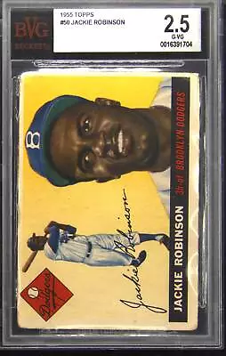 1955 Topps #50 Jackie Robinson BVG 2.5 • $339.99