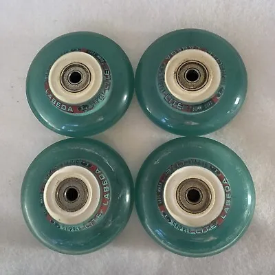 4 Labeda Lite Soft Gripper Inline Roller Hockey Wheels 80mm W/Bearings +1 • $20