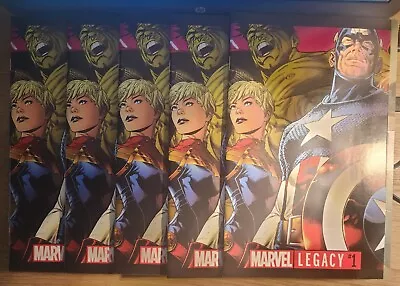 Marvel Legacy 1 Dealer Lot Of 5 Gatefold Cvr • $40