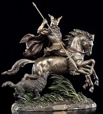 Odin Figurine Riding On Horse Sleipnir - Viking Statue Veronese • £148.46