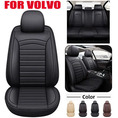 Leather Car Seat Covers 2/5-Seats For Volvo S40/60/70/80/90 V40/50/60/70/90 XC60 • $142.77