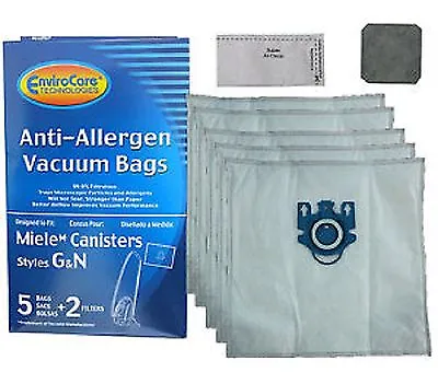 5 Miele GN Vacuum Bags  S5 Galaxy Series And S600 Series Canister  • $11.99