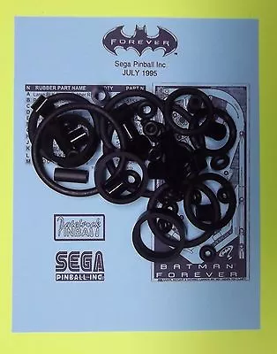 1995 Sega Batman Forever Pinball Machine Rubber Ring Kit • $34.99