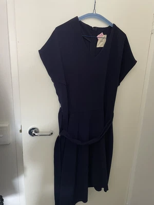 $5 • Buy Bul Navy Office Dress Belted Size 12