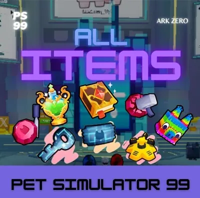 Pet Simulator 99 - ALL ITEMS! - Enchants - Keys - Tickets - Potions (Pet Sim 99) • $3.98