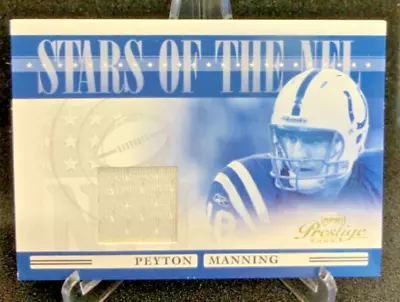 Peyton Manning 2006 Playoff Prestige Stars Of The NFL Colts Game Worn Jersey HOF • $4.99