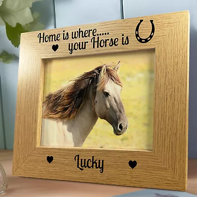 Personalised Photo Frame For Horse Pony Pet Gift Horse Gifts Home Decor Gift  • £8.99