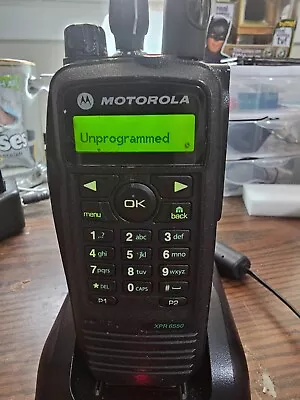 Motorola XPR 6550 Portable Two-Way Radio Digital UHF 403-470 Mhz With Charger • $50
