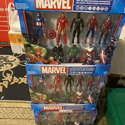 Marvel Ultimate Protectors Super Hero Avengers Action Figures (8-Pack) • $39.99