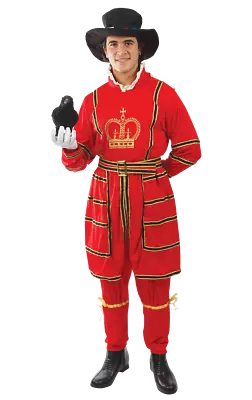 Orion Costumes Mens Beefeater Royal Palace Guard British Fancy Dress Costume • £59.99